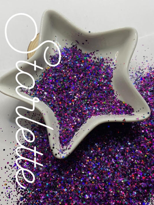 Starlette: holographic chunky glitter mix, crafting supplies glitter, custom mix, resin supplies, resin glitter, glitter