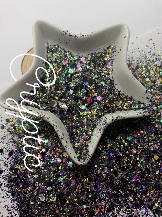 Cryptic: holographic chunky glitter mix, crafting supplies glitter, custom mix, resin supplies, resin glitter, glitter