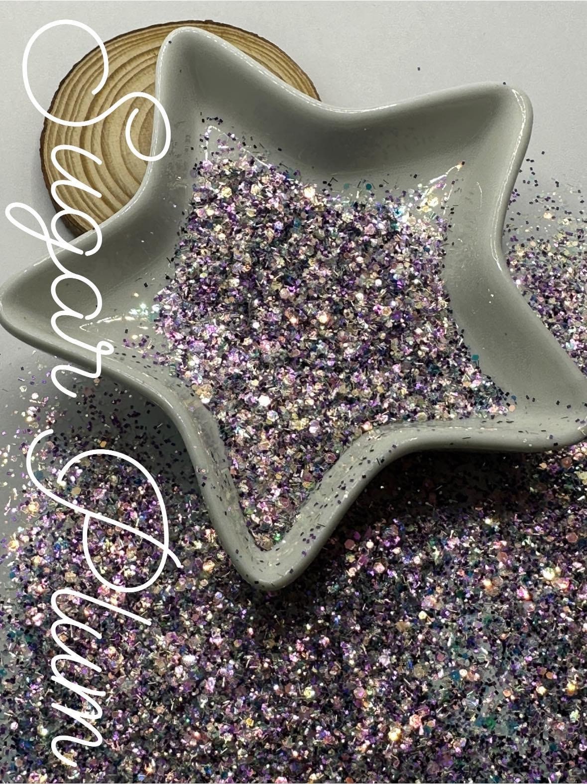 Sugar Plum: color shifting chunky sequins glitter mix, multi holo color shifting glitter, custom mix, resin glitter, crafting