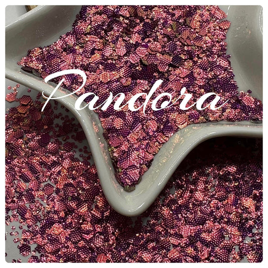 Pandora textured chunky metallic, high quality polyester embossed chunky, resin glitter, tumbler chunky glitter, solvent resistant,