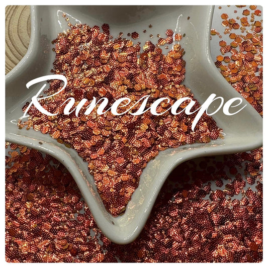 Runescape: textured chunky metallic, high quality polyester embossed chunky, resin glitter, tumbler chunky glitter, solvent resistant,