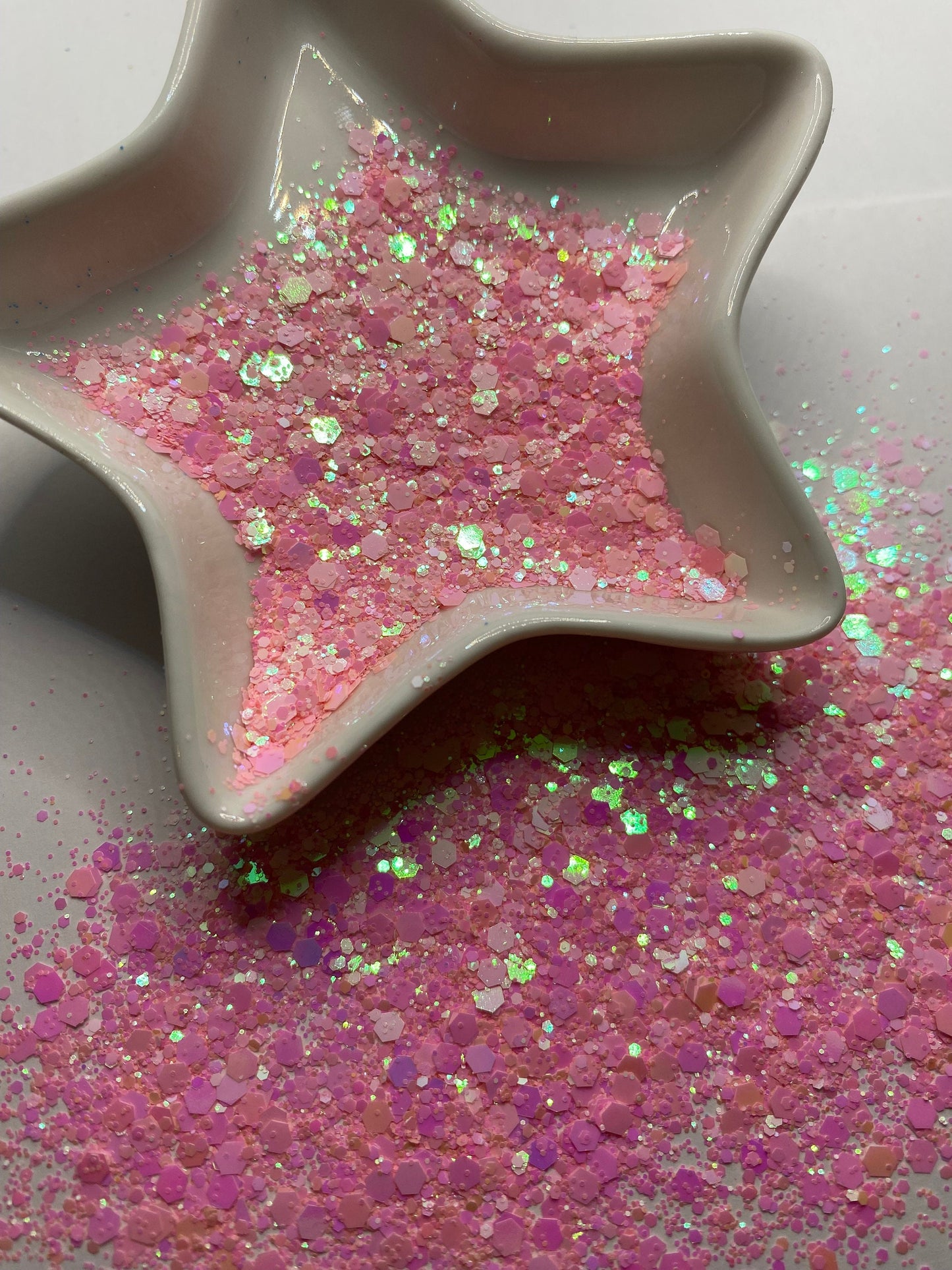 Piglet: color shifting chunky glitter mix, pink/purple color shifting glitter, custom mix, resin glitter, crafting