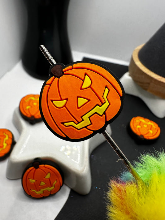 Pumpkin silicone bead for pens, crafting beads, supplies, focal, silicone supply bead, silicone focal for beadable items, beadable