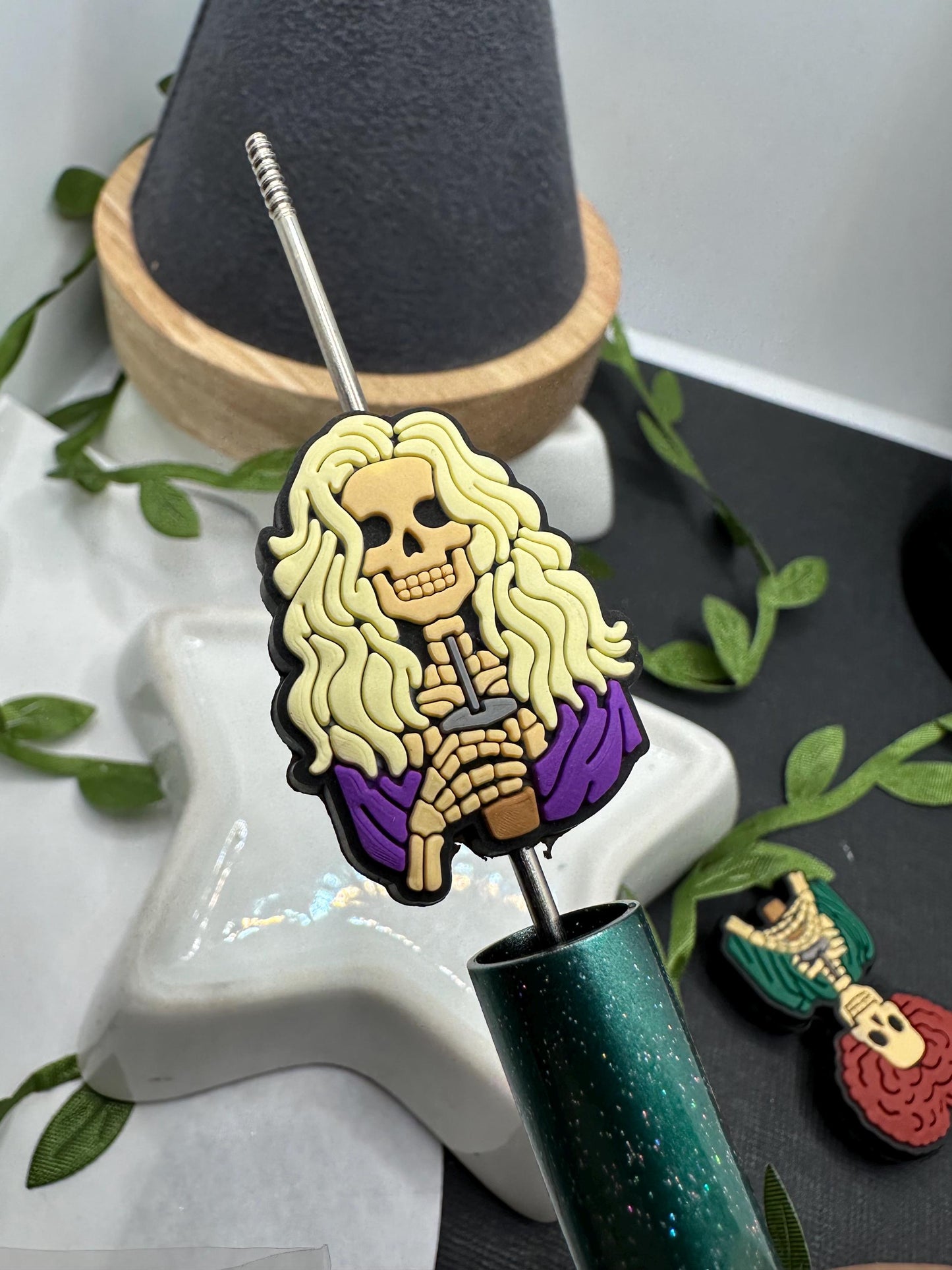 Sanderson Witches Silicone focal bead, silicone bead, silicone bead for pen, crafting beads, supplies, focal, silicone supply bead