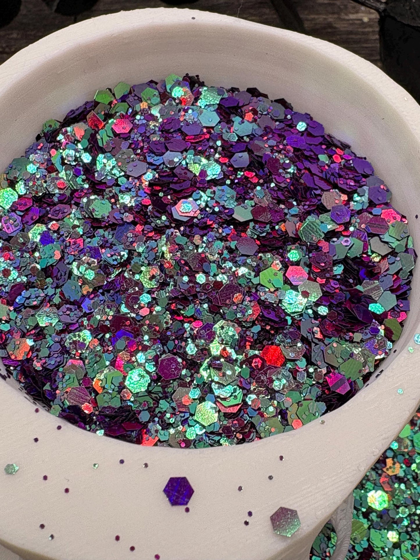 Zephyr: Chameleon color shifting chunky glitter mix color shifting glitter, custom mix, resin glitter, crafting