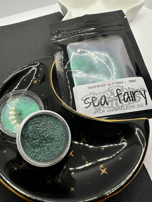 Sea Fairy Mica Ultra Chameleon shift powder, Mica powder for additives in crafting, chameleon color shifting powder 5g wt.